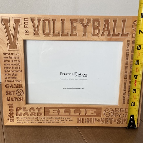Personalized “Ellie” volleyballl picture frame - Picture 3 of 4
